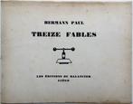 Hermann Paul - Treize Fables - 1928, Antiek en Kunst, Antiek | Boeken en Manuscripten