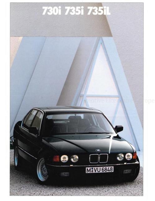 1989 BMW 7 SERIE BROCHURE DUITS, Boeken, Auto's | Folders en Tijdschriften
