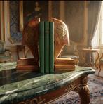 Boekensteunen - Verguld messing, Steen - Boekensteunen