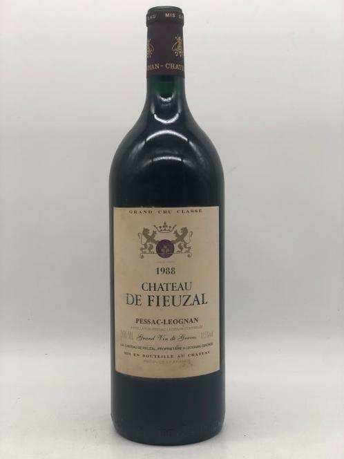 1 x 1,5ltr Chateau de Fieuzal Pessac-Leognan 1988 (Magnum), Verzamelen, Wijnen, Frankrijk, Rode wijn, Nieuw, Ophalen of Verzenden