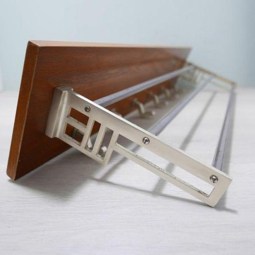 Kapstok - Hout, Metaal - met hoedenrek, Antiek en Kunst, Kunst | Designobjecten