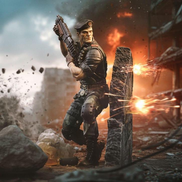 GI Joe Art Scale Statue 1/10 Flint 19 cm, Verzamelen, Film en Tv, Ophalen of Verzenden