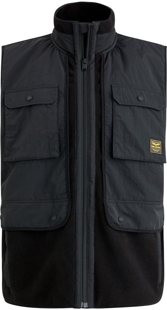 PME Legend Fleece Bodywarmer Zwart maat Maat 42/44 (L) Heren, Kleding | Heren, Jassen | Winter, Zwart, Nieuw, Verzenden
