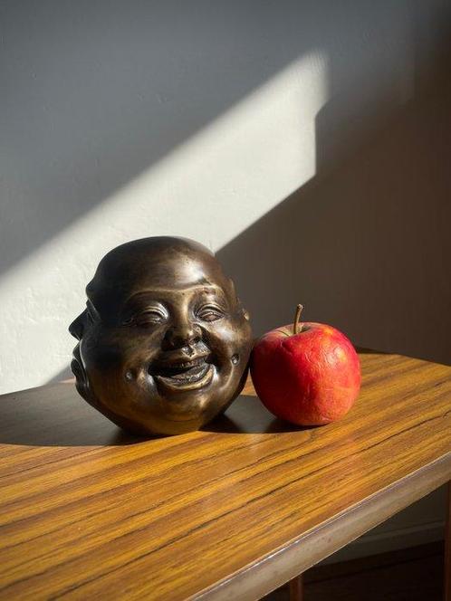 sculptuur, Buddha met vier gezichten - 13 cm - Brons, Antiek en Kunst, Kunst | Designobjecten