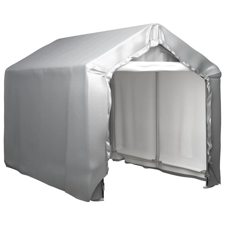 vidaXL Opslagtent 180x300 cm staal grijs, Tuin en Terras, Tuinhuizen, Nieuw, Verzenden