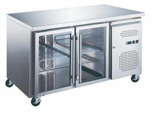 Réfrigérateur de comptoir - 136 cm - 2 portes vitrées, Zakelijke goederen, Horeca | Keukenapparatuur, Verzenden