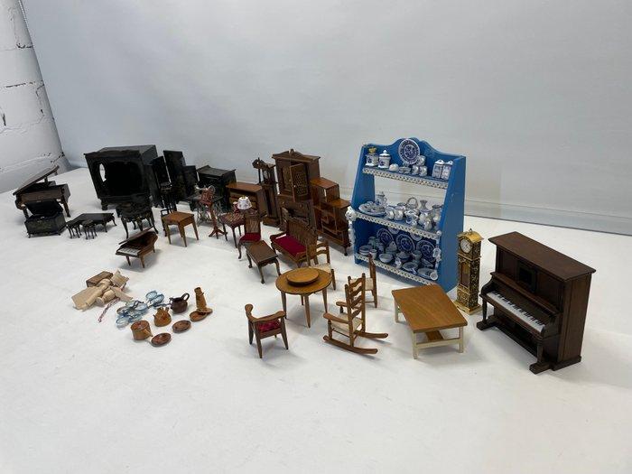 Möbel - Maison de poupées 34 Puppenhaus Möbel + Zubehör -, Antiquités & Art, Antiquités | Jouets