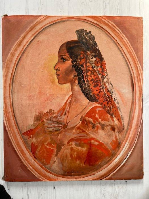 Karel van Belle. (1884 - 1959) - Spaanse schone., Antiek en Kunst, Kunst | Schilderijen | Klassiek