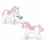 Fako Bijoux® - Kinderoorbellen - Eenhoorn - Unicorn -, Bijoux, Sacs & Beauté, Boucles d'oreilles, Verzenden