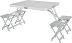 Campart Campingtafel TA-0875 - Picknicktafelset 4 personen -, Caravans en Kamperen, Zo goed als nieuw