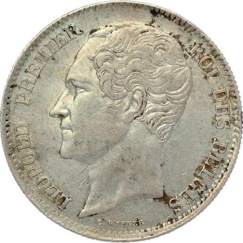 België. Leopold I. 2 1/2 Francs 1849 - LARGER HEAD - SLANTED, Postzegels en Munten, Munten | Nederland