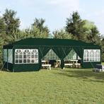 vidaXL Feesttent met 12 Zijden Groen 8x4 m PE, Verzenden, Nieuw