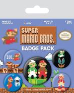 Super Mario Bros. Pin-Back Buttons 5-Pack, Nieuw, Ophalen of Verzenden