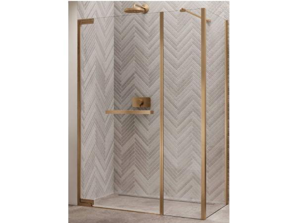 Veiling - Novellini draaideur vaste wand 97/100cm zwart held, Doe-het-zelf en Bouw, Sanitair