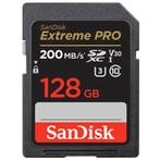 Sandisk 128GB SD Extreme Pro UHS-I U3 V30 200mb/s, Comme neuf, Ophalen of Verzenden