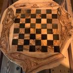 Schaakspel - artisanal en bois d’olivier avec tiroirs – fait