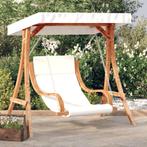 vidaXL Schommelstoel met kussen en luifel massief vurenhout, Tuin en Terras, Verzenden, Nieuw