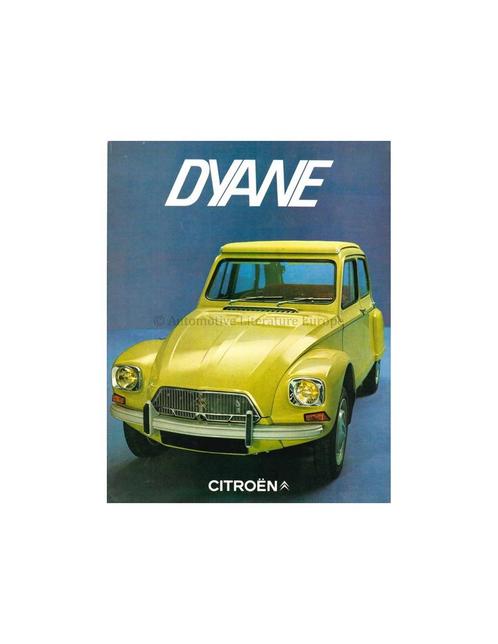 1970 CITROEN DYANE BROCHURE FRANS, Livres, Autos | Brochures & Magazines