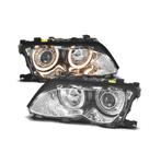 PHARES BMW E46 01-05 ANGEL EYES CHROMÉ, Verzenden