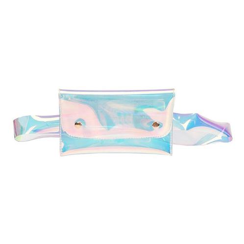 Transparant Klein Heuptasje Iridescent Holografisch Riem Heu, Handtassen en Accessoires, Tassen | Damestassen, Overige kleuren