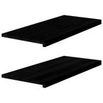 vidaXL Vensterbanken 2 st 90x40x2 cm massief eikenhout, Doe-het-zelf en Bouw, Raamkozijnen en Schuifdeuren, Verzenden, Nieuw