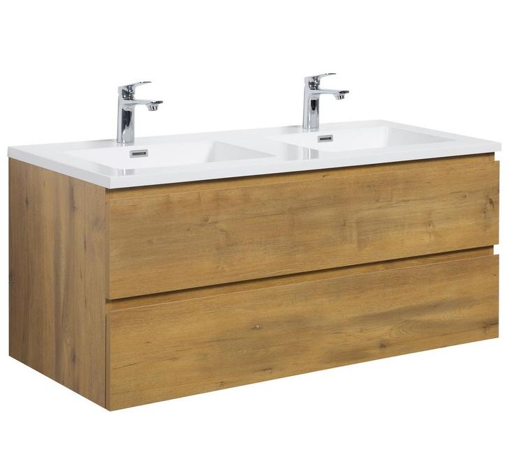 Badkamermeubel Set Angela 120 cm Eiken Badmeubel, Huis en Inrichting, Badkamer | Badkamermeubels, Nieuw, Verzenden