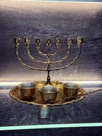 Antiek Judaica (6) - brons, koper - 20e eeuw - Menora