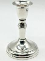 No reserve-Stevige handgemaakte Hollands zilveren Kandelaar