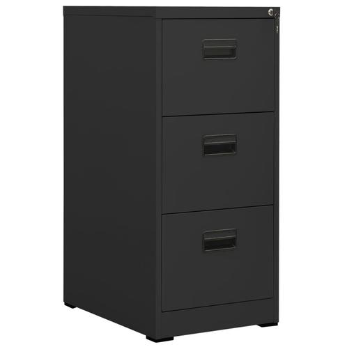 vidaXL Archiefkast 46x62x102,5 cm staal antracietkleurig, Huis en Inrichting, Kasten | Overige, Nieuw, Verzenden