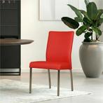 Set van 10 Leren eetkamerstoelen Comfort - Toledo Ferrari, Ophalen of Verzenden