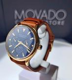 Movado - Heritage Celestograf Mondphase blue Dial PVD Gold -, Nieuw