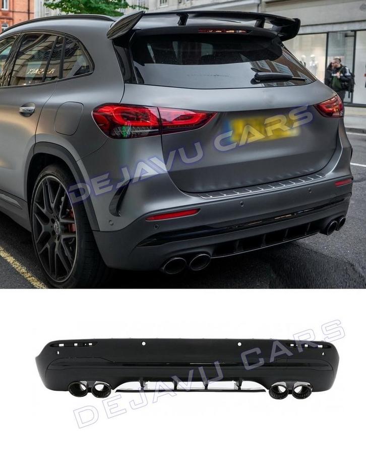 GLA45 AMG Look Diffuser voor Mercedes Benz GLA H247 AMG Line, Auto diversen, Tuning en Styling, Ophalen of Verzenden