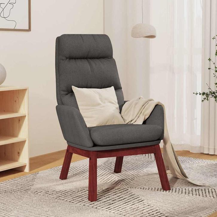 Donkergrijze relaxstoel | Retour Deal | Max comfort, mini..., Huis en Inrichting, Fauteuils, 50 tot 75 cm, 75 tot 100 cm, Nieuw