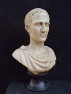 sculptuur, Busto Giulio Cesare - 32 cm - Hersteld marmer, Antiek en Kunst