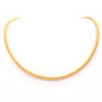 18 K. Gouden kabel collier | 42 cm (sierslot) (sierslot), Handtassen en Accessoires, Kettingen, Ophalen of Verzenden, Gebruikt
