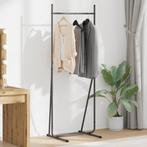 vidaXL Kledingrek Zwart 62x48x158 cm Gegalvaniseerd Staal, Verzenden, Nieuw