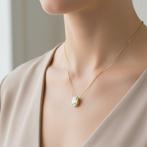 Collier avec pendentif - 14 carats Or jaune - 0.56ct. tw.