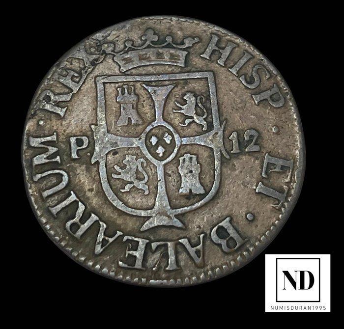 Koninkrijk Spanje. Fernando VII. 12 Sous 1812 - Mallorca, Timbres & Monnaies, Monnaies | Europe | Monnaies non-euro