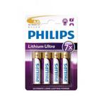 Philips Ultra FR6 AA 3.000 mAh 1.5 V Lithium Batterij 1x..., Audio, Tv en Foto, Nieuw, Verzenden