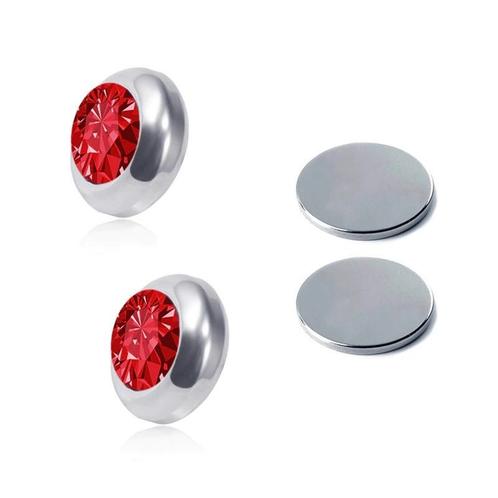 Fako Bijoux® - Oorbellen - Magneet - Magnetisch - RVS - 8mm, Handtassen en Accessoires, Oorbellen, Verzenden