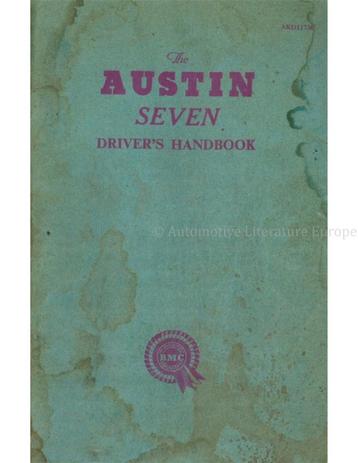1961 AUSTIN SEVEN INSTRUCTIEBOEKJE ENGELS