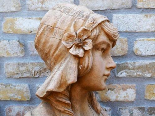 Handvervaardigd - E. Dubois - Statue, Een fraai terracotta, Antiek en Kunst, Antiek | Keramiek en Aardewerk