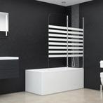 vidaXL Badwand gestreept 120x140 cm gehard glas, Doe-het-zelf en Bouw, Sanitair, Verzenden, Nieuw