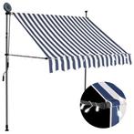 Handmatige Luifel met LED - Topdeal! 40% Korting!, Verzenden, Minder dan 250 cm, 150 tot 300 cm, Uitvalscherm