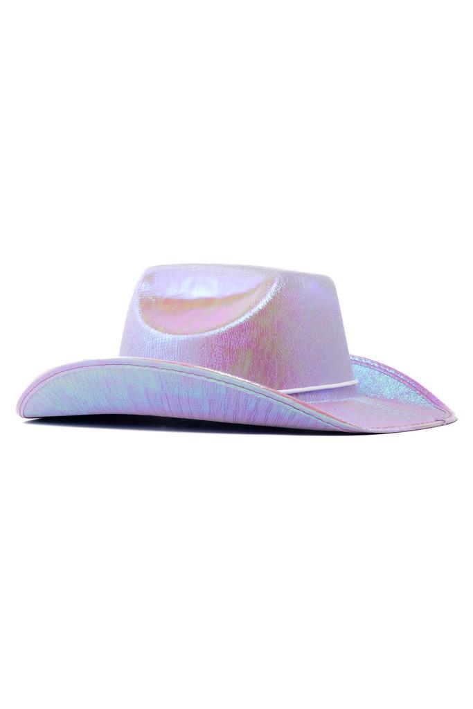 Cowboyhoed Iridescent Paars Paarse Regenboog Cowboy Western, Kleding | Dames, Carnavalskleding en Feestkleding, Nieuw, Ophalen of Verzenden