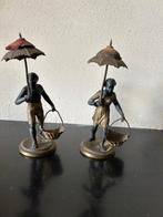 2 morianen , man en vrouw - Beeldje, Blackamoren - 18 cm -