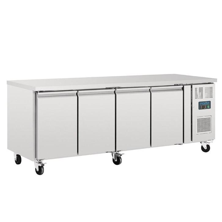 Polar U-serie 4-deurs koelwerkbank 553L, Zakelijke goederen, Horeca | Keukenapparatuur, Koelen en Vriezen, Verzenden