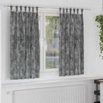 vidaXL Gordijn met gordijnen 2 pcs Grijs 175 x 140 cm, Huis en Inrichting, Stoffering | Gordijnen en Lamellen, Verzenden, Nieuw