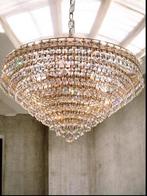 Plafondlamp - Brons, Kristal