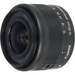 Canon EF-M 15-45mm f/3.5-6.3 IS STM zwart occasion, Verzenden, Zo goed als nieuw
